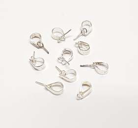 5er Set gr�ner Serpentin Trommelstein Anh�nger gebohrt