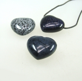 3 x Herz Anh�nger ca. 30x30x15 mm 3 mm Bohrung