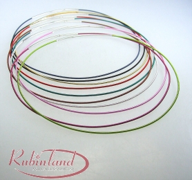 5 x Halsreifen ca. 45 cm nickelfrei mit Steckverschlu�