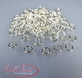 10 x Federringe aus 925 Silber - 5,0 mm