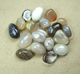 5er Set Mala aus Thanakaholz mit 108 Perlen 10-11 mm 103 cm