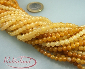 Heliotrop mit Fancy Jaspis Kugelstrang 4 mm / 40 cm