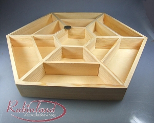 Mandala - Display aus Holz ca. 40 x 35 x 3,8 cm