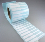 1000 st. Juwelieretiketten 55x7 mm aus Papier auf Rolle