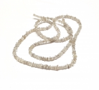 Rubinkette natur oval ca. 6-8 mm / 45 cm mit 925 Silber