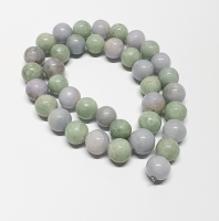Halskette mit Burma - Jade & Jaspis ca. 8-9 mm / ca. 46 cm