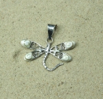 Shivas Auge Ohrh�nger Tropfenform in 925 Silber ca. 35x7 mm