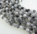 Granat Buttonkette facettiert ca. 4-5 mm / 45 cm  925 Silber