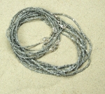 Labradorit Disckette ca. 5-6 mm / 45 cm mit 925 Silberk.