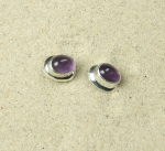 Smaragd Fingerring Cabochon in 925 Silber - wahllos sortiert