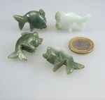 3er Set Bergkristall Anh�nger an �se ca. 35 x 20 mm