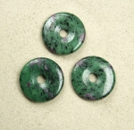 Edelstein Mix Buttonkette ca. 4 - 5 mm / ca. 45 cm 925 Silberk