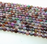 Achat bunt (beh.) Kugelstrang gecrasht fac. ca. 6 mm ca. 40 cm