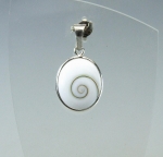 Shiva Auge Anh�nger oval in 925 Silber ca. 30 x 15 mm