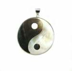 Yin & Yang Anh�nger Perlmutt an �se ca. 60 x 48 mm