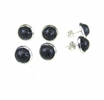 3er Set Lava Ohrstecker rund ca. 10 mm - Nickelfrei