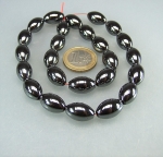 Oval - Schnurkette aus rotem Jaspis mit Zirkonia