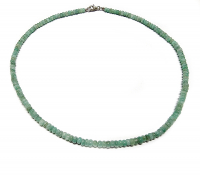 Oval - Schnurkette aus Goldfluss (syn.) mit Zirkonia