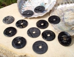 25 bunte Jaspis Perlen / Beads - Semirund 20 bis 28 mm