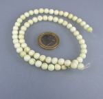Zitronen Chrysopras ( Gaspeit ) Kugelstrang 6 mm / 40 cm