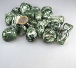 Seraphinit Trommelstein Gr��e L/XL aus Ru�land - 250 Gramm