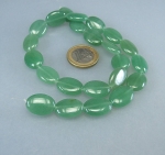 gr�ner Aventurin Ovalstrang 13x18 mm / 40 cm