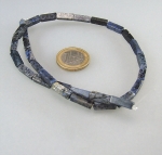 Dumortierit Squarestrang ca. 4 x 13 mm / 40 cm