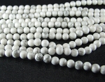 Feueropal Halskette Button 6-7 mm / 45 cm ca. 119 ct.