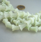 Peridot Tropfenkette mit Silberkarabiner 3-4 mm / 45 cm