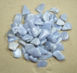 Chalcedon Blue Storm Trommelstein Gr��e L aus Namibia