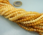 Heliotrop mit Fancy Jaspis Kugelstrang 4 mm / 40 cm