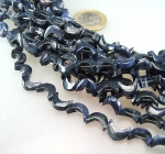 Dumortierit Halbmondstrang ca. 10 mm / 40 cm