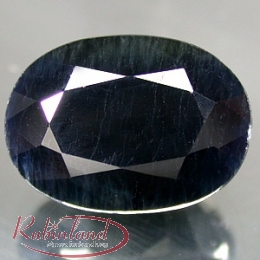 Mitternachtsblauer Saphir Oval facettiert  ca. 5 x 3 mm