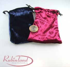 10er Set Samtbeutel weich (Handarbeit) gro� ca. 80 x 140 mm / Restposten