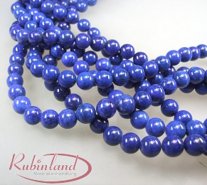 Lapislazuli A Kugelstrang ca. 10 mm / 40 cm