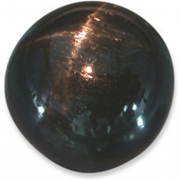 Sterndiopsid rund Cabochon Schwarz - ca. 8,8 - 9,9 mm