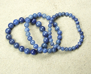 Blauquarz Kugelarmband ca. 8 mm / ca. 19 cm