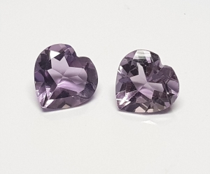 Amethyst Herz - Schliff facettiert ca. 8 x 8 mm