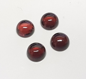 2 x Grant  Cabochon rund ca. 5 mm / ca. 0,6-0,8 ct. / stck