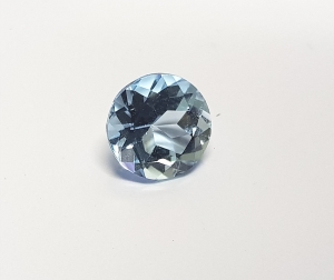 Topas Blau rund facettiert ca. 7 mm / ca. 1,3 - 1,4 ct / st.