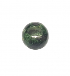 Chloromelanit - Jade Cabochon aus Myanmar / Burma ca. 21x20 mm