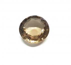 Rauchquarz rund facettiert ca. 22,7 ct. / ca. 20 mm