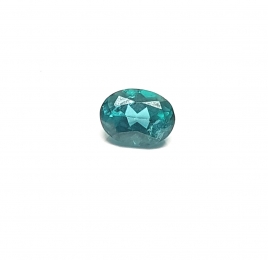 Topas grn oval facettiert ca. 8 x 6 mm / ca. 1,3-1,7 ct.