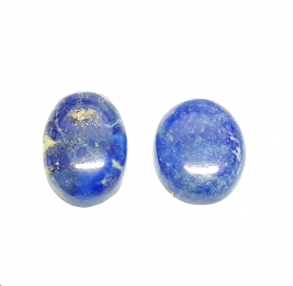 2 x Lapislazuli Cabochon ca. 23 - 26 mm