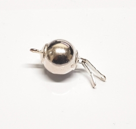 Kugelschliesse in 925 Silber - ca. 20 mm