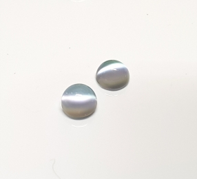 4 x Mondstein Katzenauge ( beschichtet ) rund Cabochon ca. 6 mm / ca. 4 ct. Gesamtgewicht