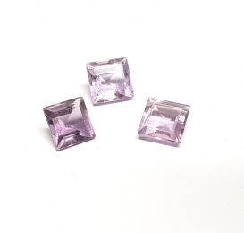 Amethyst Viereck facettiert ca.7,5 x 7,5 mm