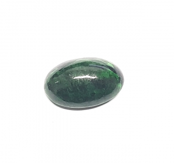 Chloromelanit - Jade Cabochon aus Myanmar / Burma ca. 25x17 mm