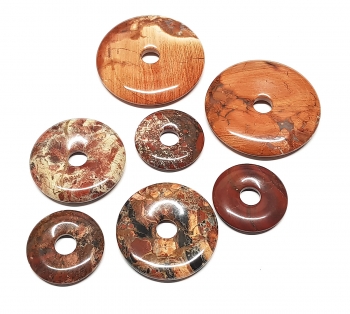 3er Set 30 mm Breckzienjaspis - Donut - Anhnger