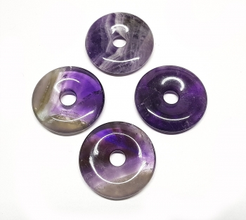 3er Set 40 mm AmethystDonutAnhnger